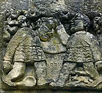 France,_Cher,_La Celle-Bruere,_Eglise_St-Blaise,_Bas-relief_de_la_facade,_Bapteme_du_Christ